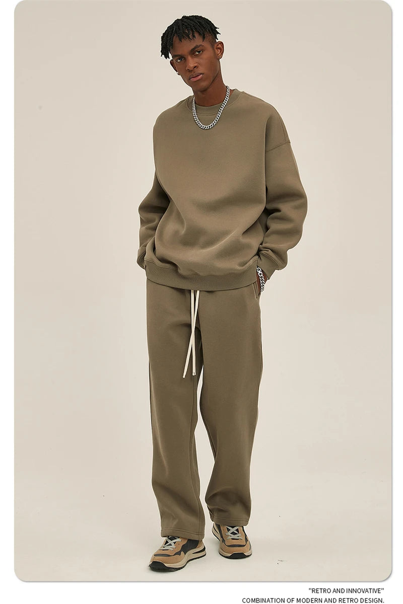 Men's 350gsm Fleece Crewneck Sweatshirt