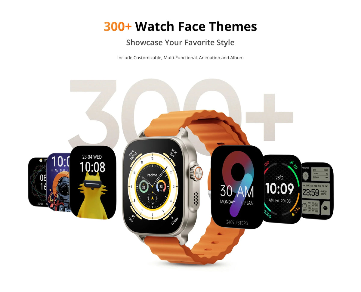 realme Watch 5 – 1.97" AMOLED GPS Smart Watch, 14-Day Battery
