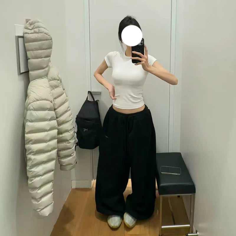 Women's High-Waist Wide-Leg Sweatpants