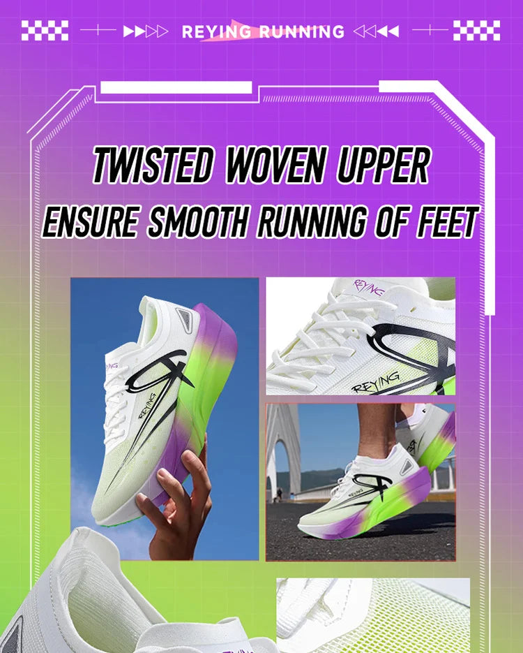 IRUNSVAN Men‘s Professional Full Carbon Plate Marathon Running Shoes Light Cushioning PB Mid Long Training Sneakers Women 25126