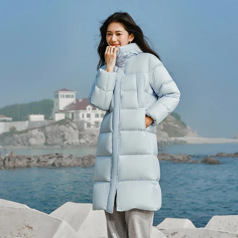 Women’s Longline Hooded Down Jacket