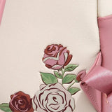 Loungefly Beauty and The Beast Floral Sketch Mini Backpack Shoulder Bag Travel Bag Student Backpack Birthday Gift