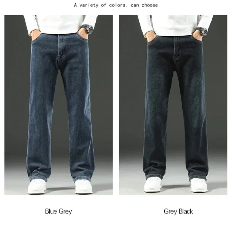Men’s Relaxed Straight-Leg Stretch Jeans