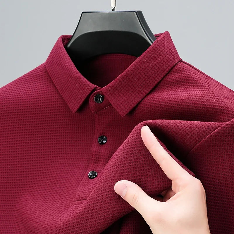 Men's USA-Made Long Sleeve Performance Polo