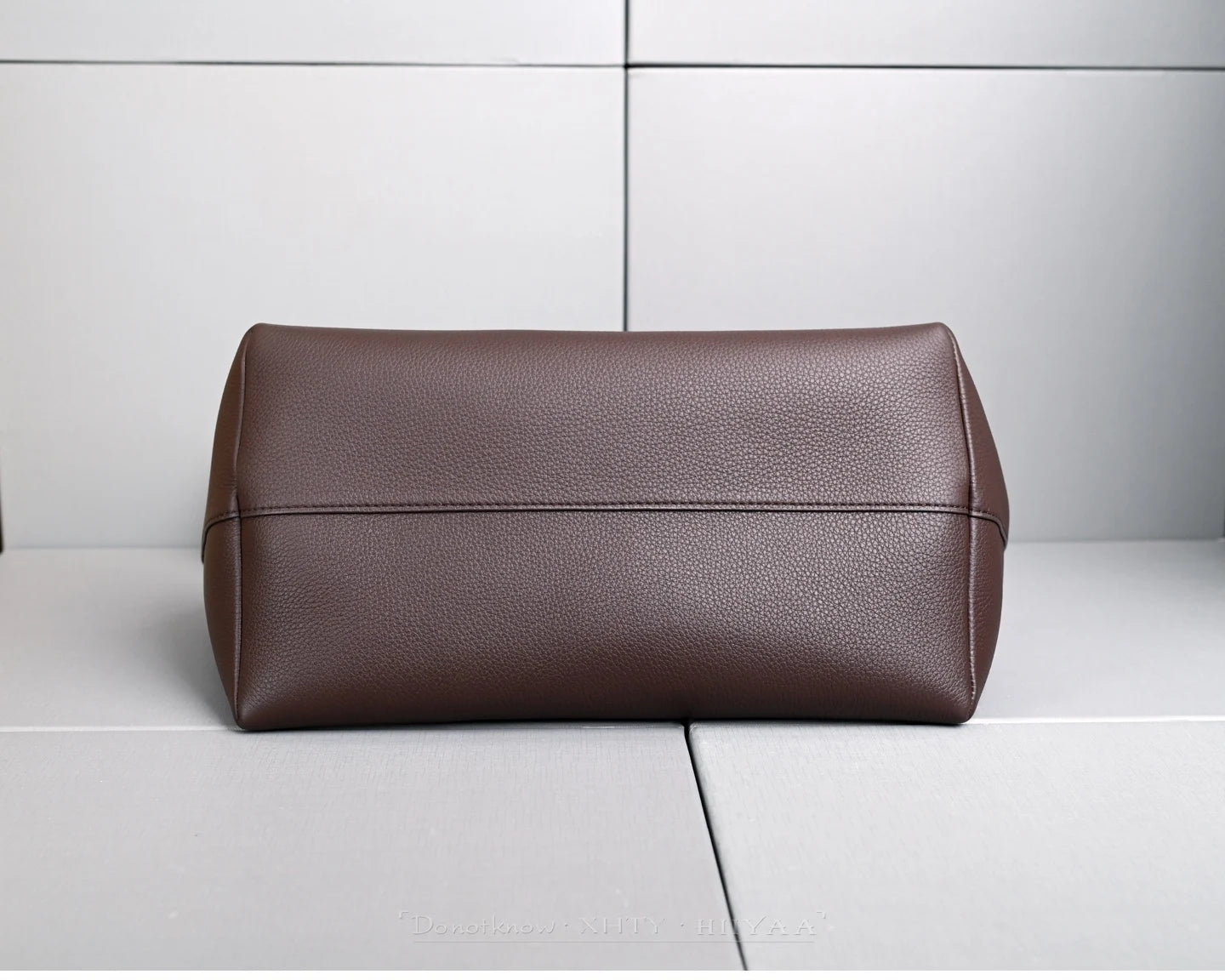 Genuine Leather Tote Bag – Pebbled Top-Grain Cowhide