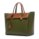 C-H Tote Bag Green New High Quality Handbag Soft Leather Woman Bags Girls Street