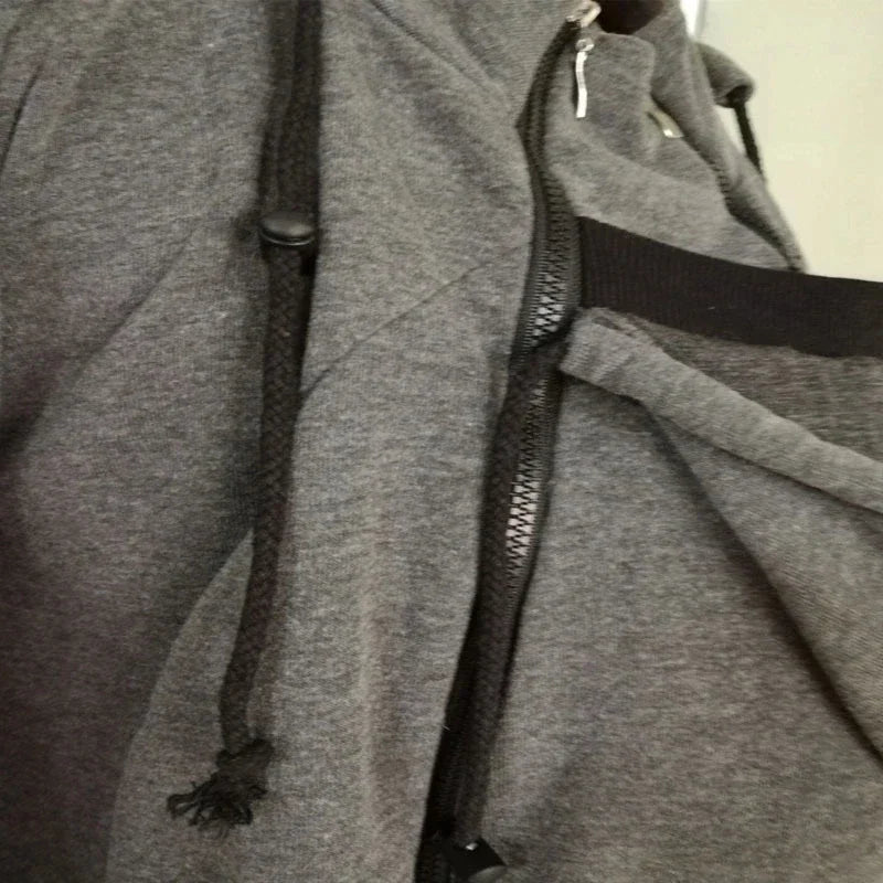 Men's Babywearing Zip-Up Hoodie
