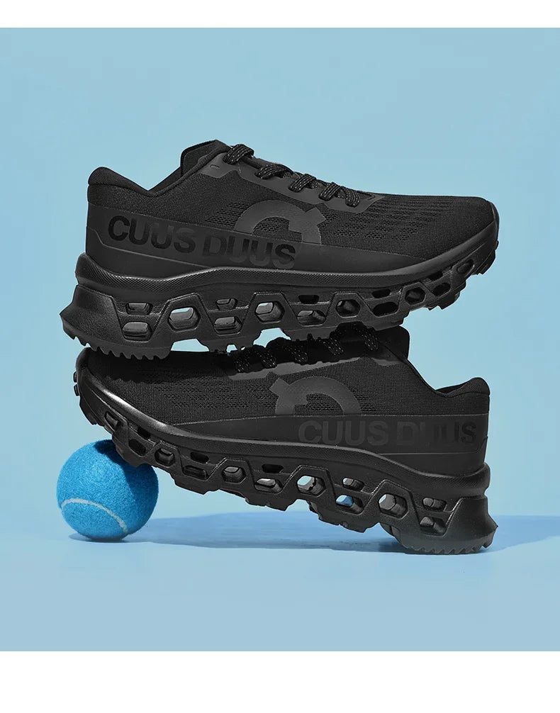 Casual Sneakers Men's Cushion Running Trainers Shock Absorbing Supercritical EVA Sneakers Breathable Fitness Athletic Shoes