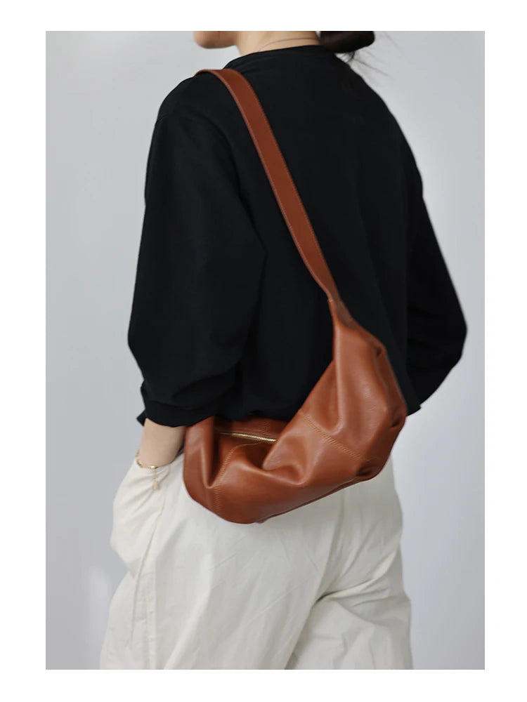 2023 Fashion Real Leather Crossbody Bags For Women Luxury Soft Cowhide Shoulder Bag Practical And Portable