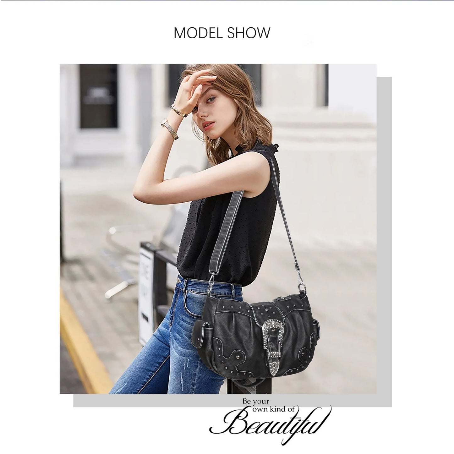 Women Handbag Stitching Leopard Top-handle Shoulder Bag PU Dumpling Pack Multi-pockets Shoulder Bags Phone Money Pack
