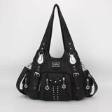 Vintage Bag Women Fashion Handbags PU Leather Shoulder Bags Female Satchel Big-capacity Shoulder Purse Bag Bolsa Feminina