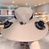 Solar-Powered Cooling Bucket Hat | UPF 50+ Wide Brim