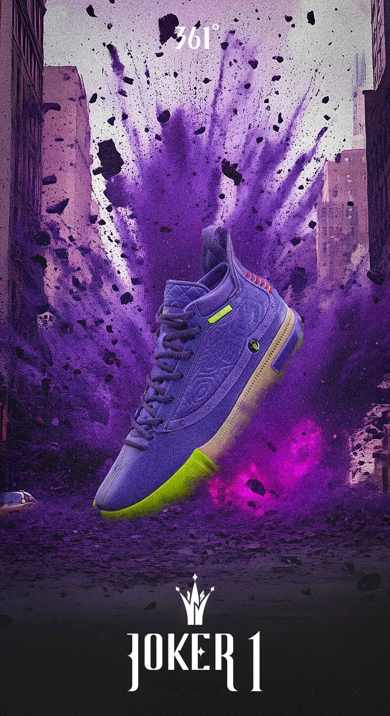 361 Degrees Joker 1 Men Combat Basketball Shoes Jokic High-top Anti-slip Shock-Absorbing Wear-resistant Male Sneakers 572511103