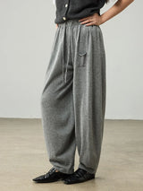 Women's Wool Drawstring Cocoon Pants