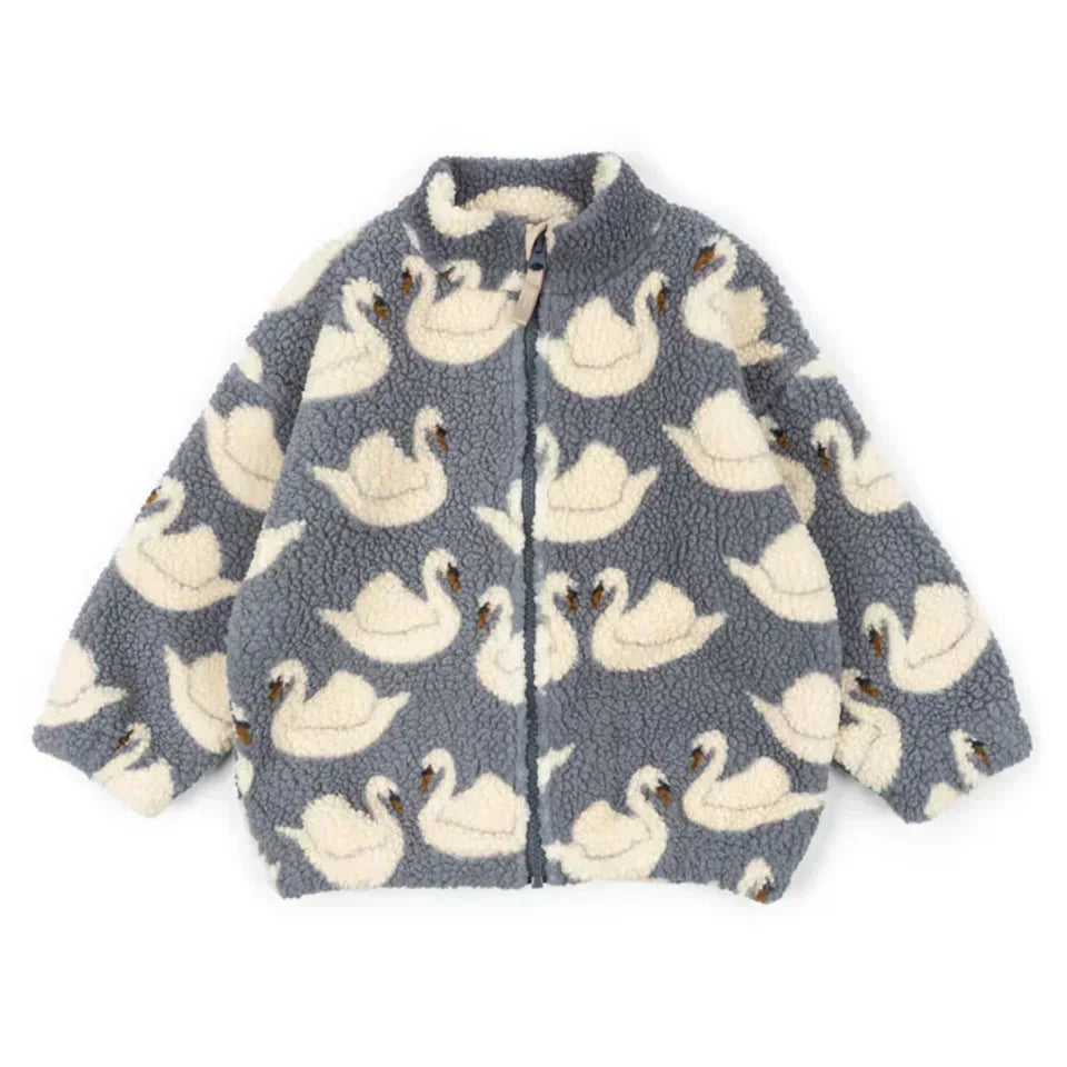 Kids' Sequin Lambswool Winter Jacket