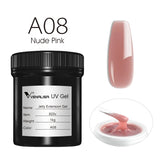 VENALISA Jelly Gel Large Volume 1L Jelly Nude Collection Not Burning Soak Off UV LED Soft Extension Gel Nail Gel Nail Manicure