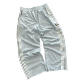 Striped High-Waist Baggy Cotton Pants