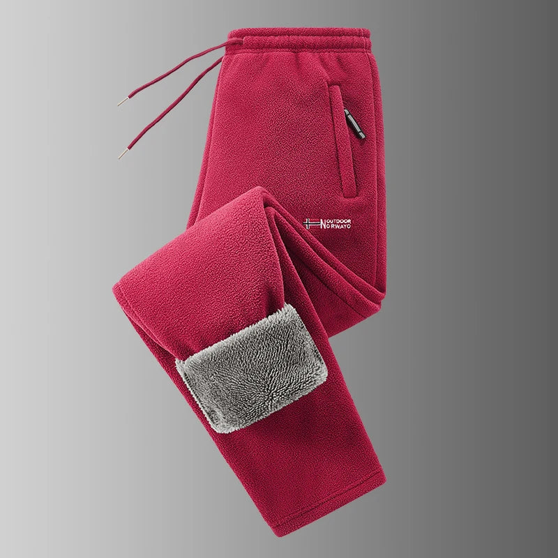 Polar Fleece Drawstring Winter Sweatpants