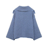 Autumn Brown Knit Cardigan - Elegant USA-Made Loose Sweater Coat
