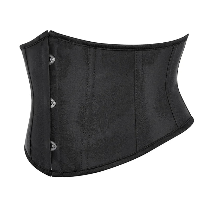 Underbust Leather Waist Trainer – Gothic Lace-Up Bustier & Shapewear