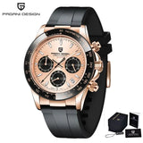V2 PAGANI DESIGN 40MM Men's Quartz Watch Luxury Sapphire Stainless Steel 100m Waterproof Multi functional Men's Timing Watch