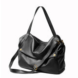 2026 New Large Capacity Women's Shoulder Bag Genuine Leather Tote Casual Handbag for University Students And Commuters Crossbody