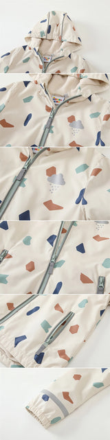 HONEYKING Children's Clothing Sets Raincoat Suit Baby Waterproof Overalls Pants Girls Jumpsuit For Kids Jacket And Trousers Set