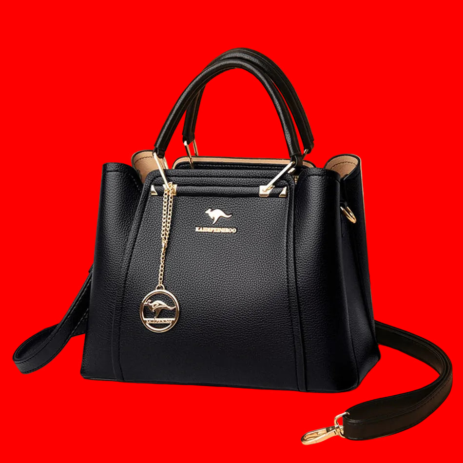 Luxury Triple-Layer Leather Tote & Crossbody