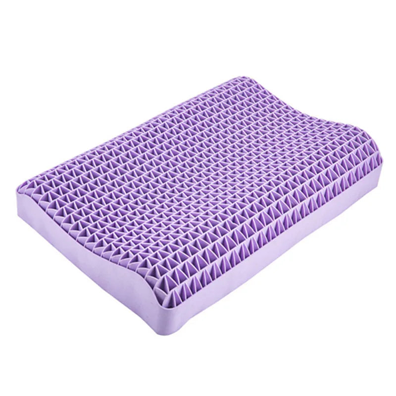 Pectin Pillow Breathable Air Layer TPE Pillow Washable with Water, Zero Pressure Cervical Neck Pillow Latex Adult Single Pillow