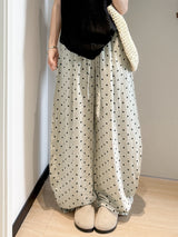 Women's Linen Blend Wide-Leg Pants