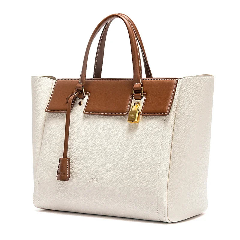 C-H Tote Bag Green New High Quality Handbag Soft Leather Woman Bags Girls Street