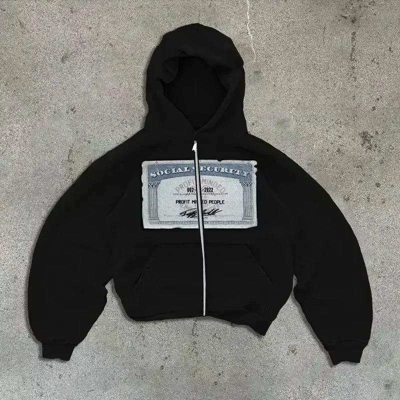 Y2K Punk Zipper Hoodie