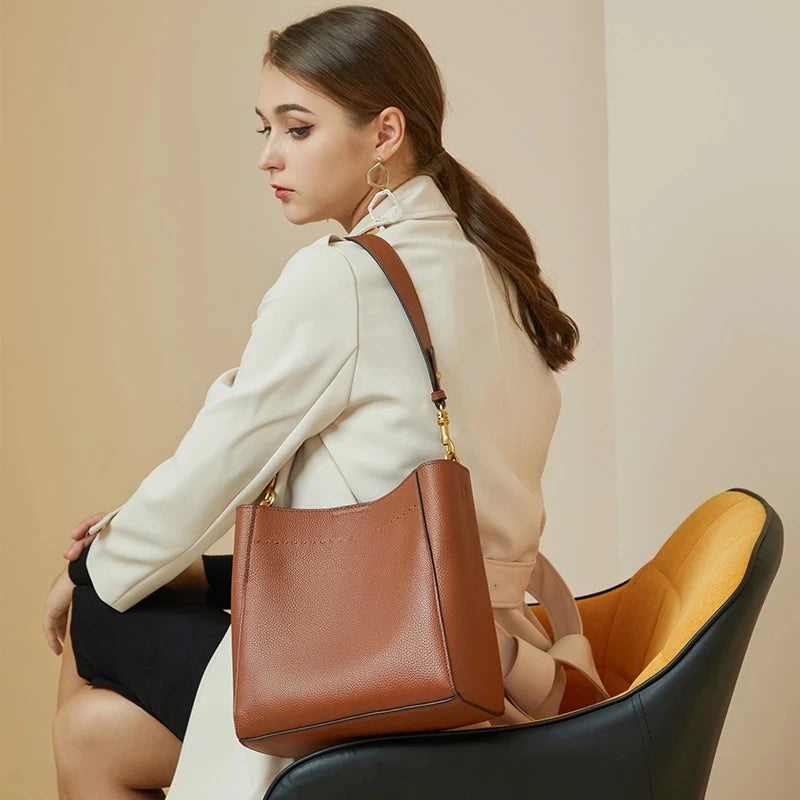 Wholesale Women Suede Bag Female Retro Frosted Cowhide Split Leather Armpit Shoulder Bag Lady Handbag Trendy Crossbody Messenger