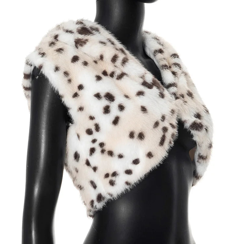 Faux Fur Hooded Scarf & Balaclava Hat