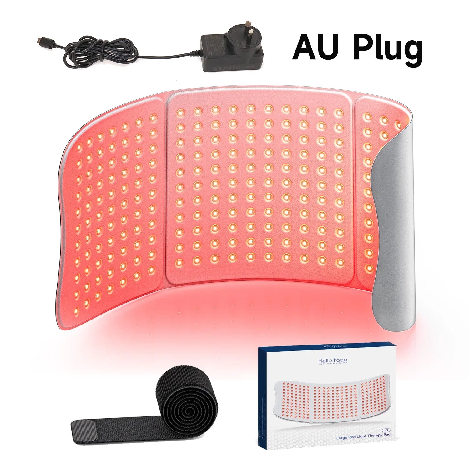 Upgraded Hello Face L7 Large Red Light Therapy Mat 792pcs LEDs 660 & 850nm Infrared Light Therapy Pad For Full Body Pain Relief