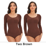 Seamless Tummy Control Long Sleeve Body Shaper