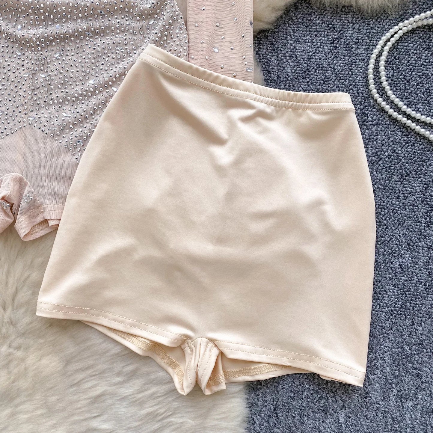 Sparkle & Shine: Women's Rhinestone Mesh Romper