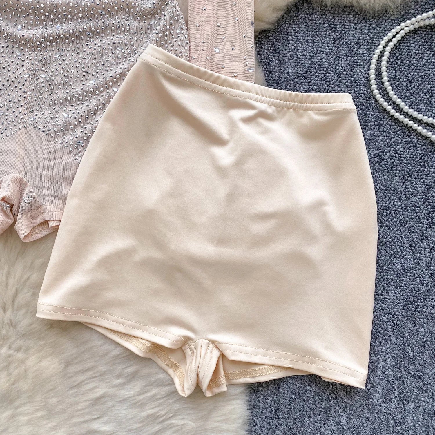 Sparkle & Shine: Women's Rhinestone Mesh Romper