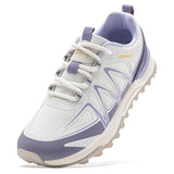 HOBIBEAR Unisex Wide Width Hiking Sneakers Outdoor Trail Running Shoes Artificial Leather Non Slip Lace-Up Walking Sneaker