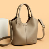 Brand High Quality Soft Leather Large Capacity Top-handle Bags Female Handbags Women Shoulder Crossbody Totes Messanger Bag Sac