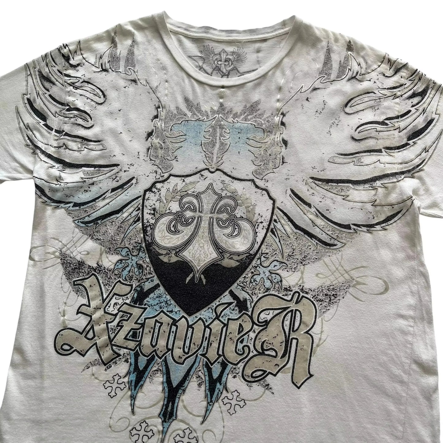 Men's Affliction Style Y2K Graphic Tee – Double-Sided Print