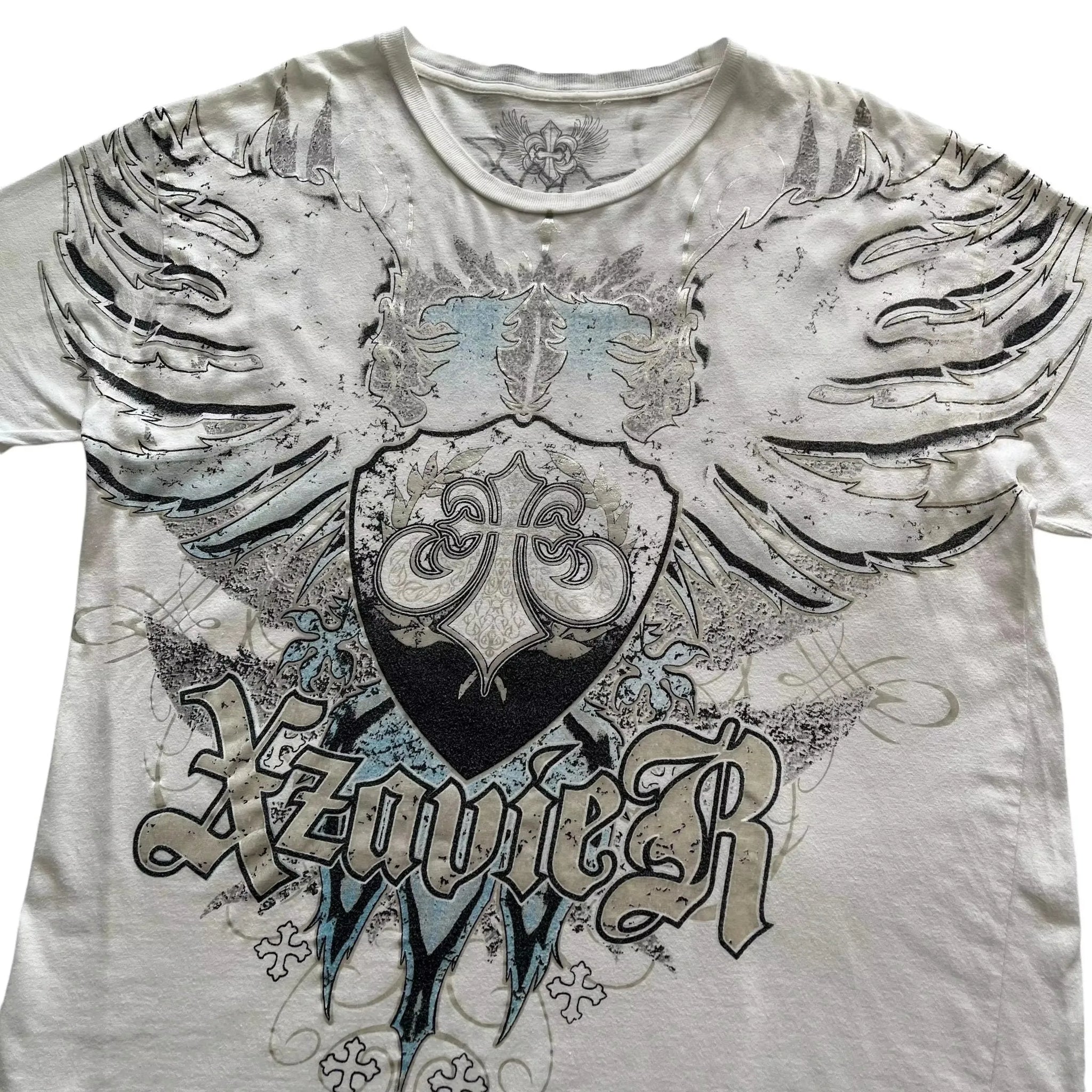 Men's Affliction Style Y2K Graphic Tee – Double-Sided Print