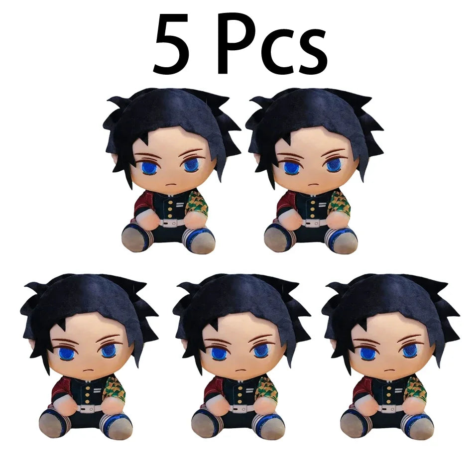 20cm Hot Japan Demon Slayer Plush Dolls Lovely Anime Kimetsu No Yaiba Kamado Tanjirou Nezuko Zenitsu Kyoujurou Toys Kids Gifts