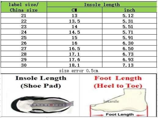 Kids’ Autumn Colorful Casual Sneakers