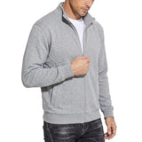 Men’s Stand-Collar Full-Zip Knit Jacket
