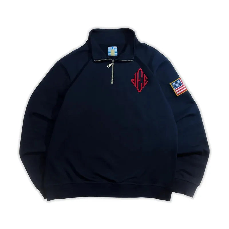 Y2K Retro Quarter-Zip Pullover