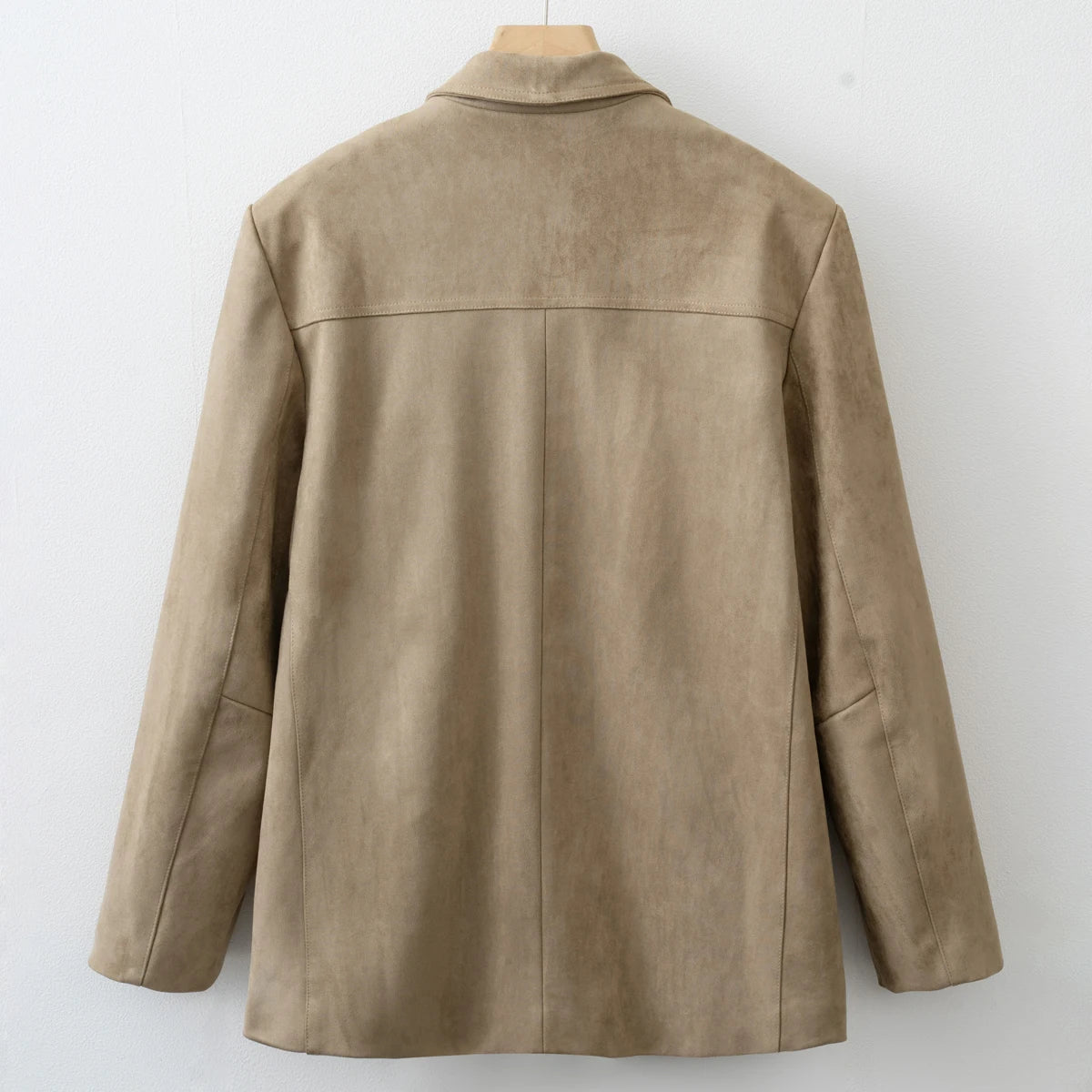 2025 Fall / Autumn Winter New Women Fashion Suede Basic Jacket Basic Blazer