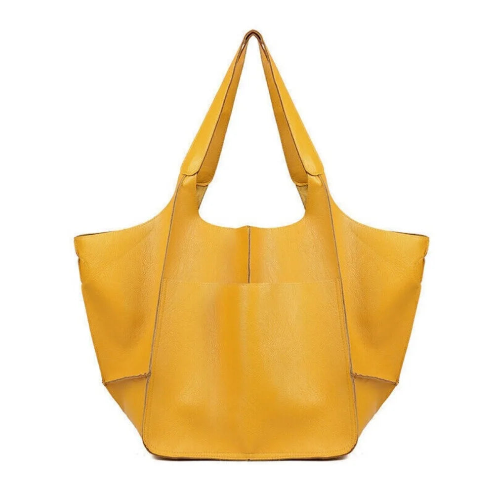 Large PU Leather Tote Bag for Everyday Carry