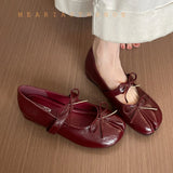 Women's Split-Toe Bow Loafers | Elegant Flat Pumps