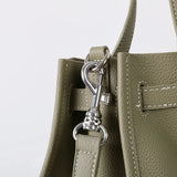 Luxury Brand Silver Buckle Women Bags Genuine Leather Handbags Women Shoulder Bags Cowhide Autumn Winter New Square Women Totes
